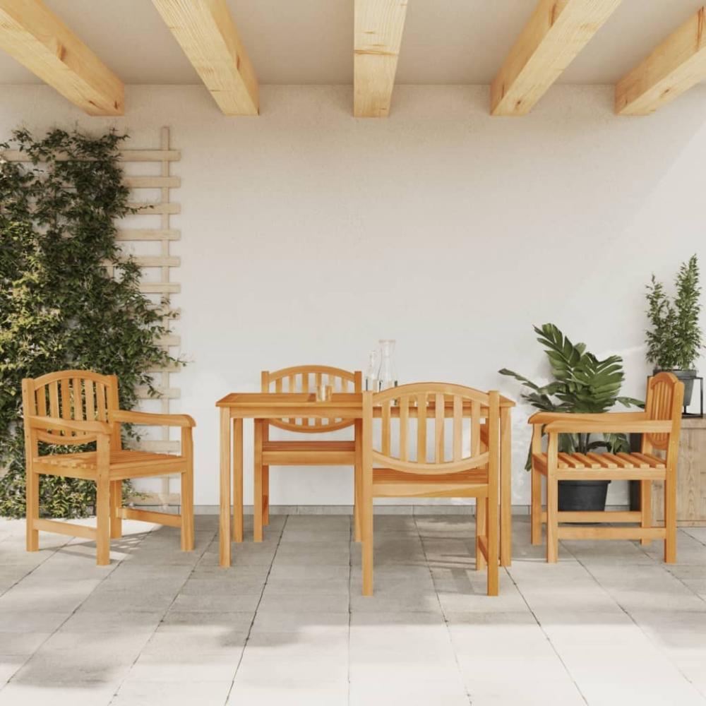 vidaXL 5-tlg. Garten-Essgruppe Massivholz Teak 3157927 Bild 1