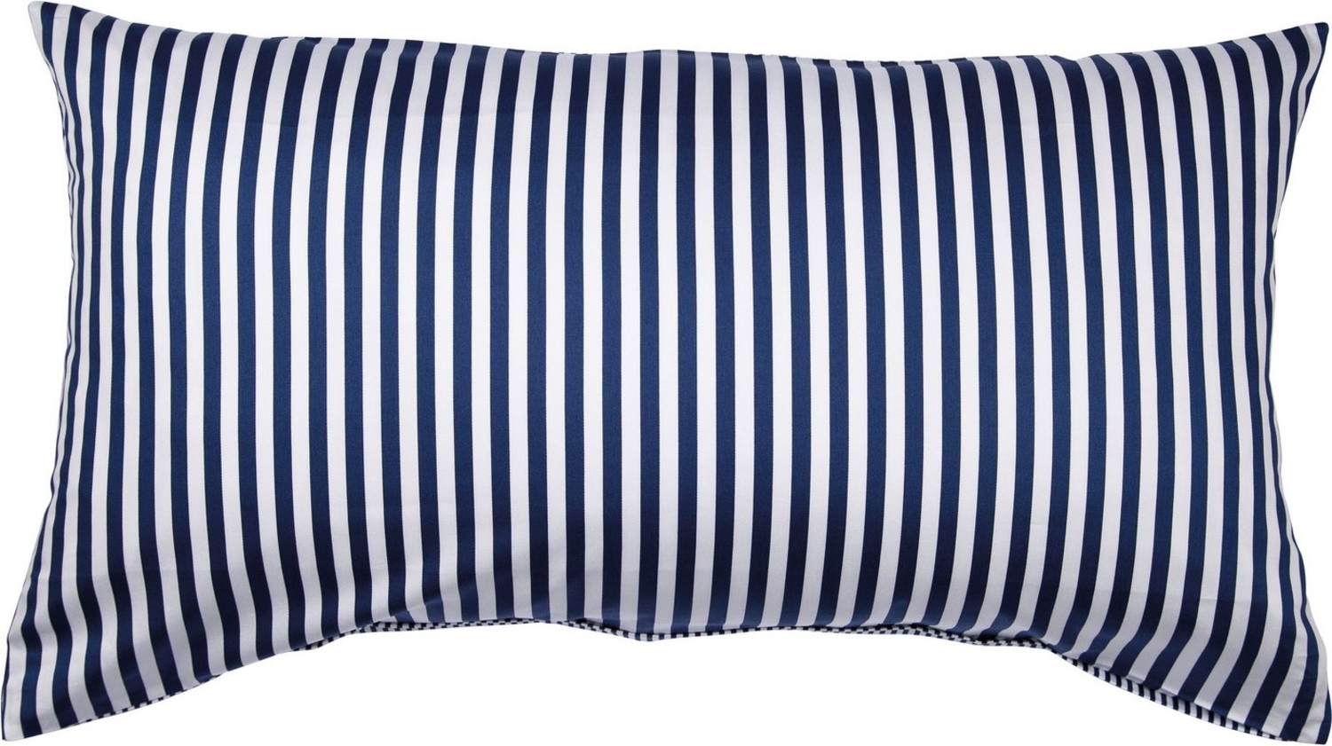 Janine Mako Satin Kissenhülle 40x80 cm modernclassic marine Bild 1