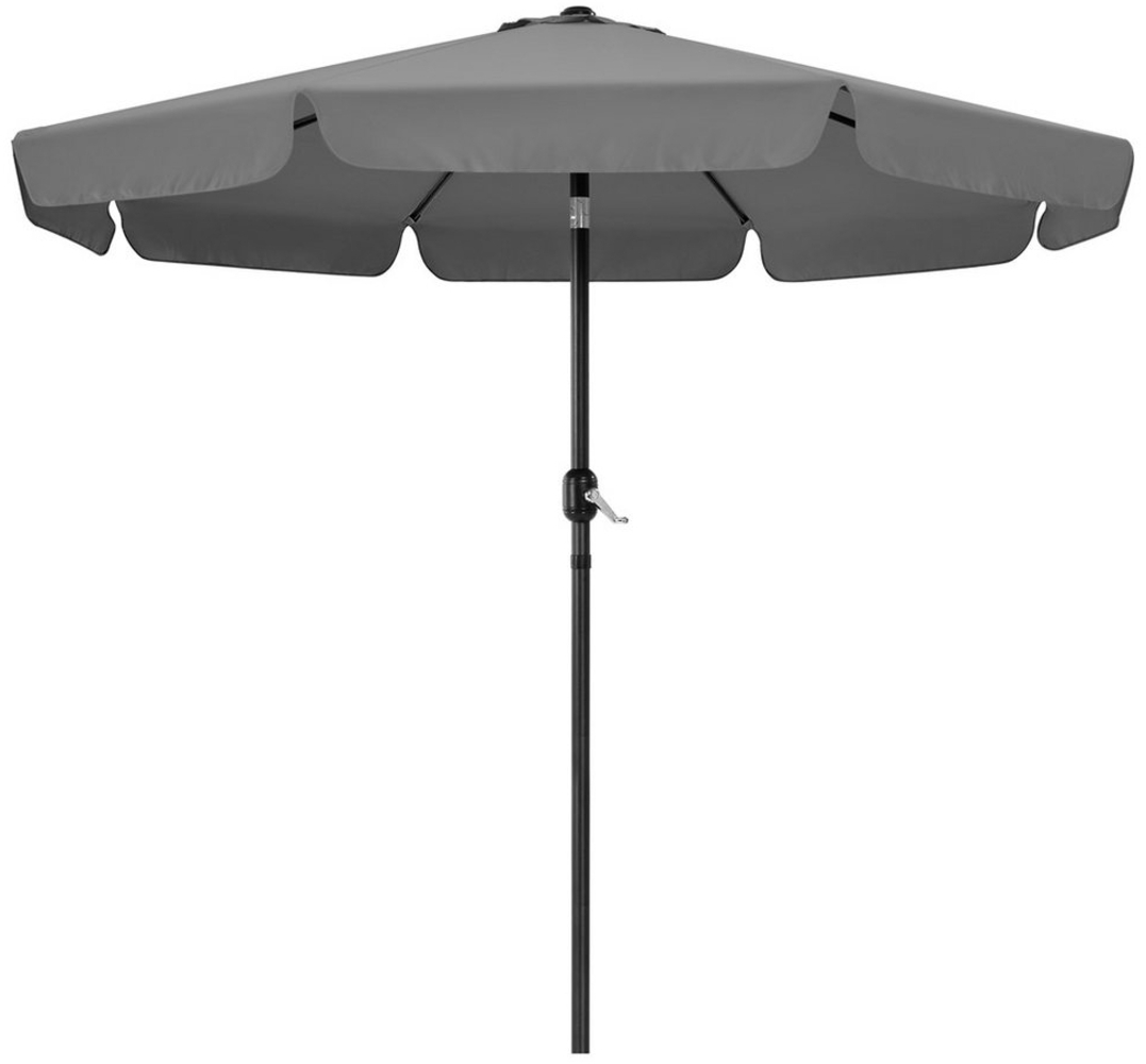 Yaheetech Sonnenschirm ∅ 268 cm, Kippbarer Gartenschirm mit Volant UV-schutz Kurbelschirm Bild 1
