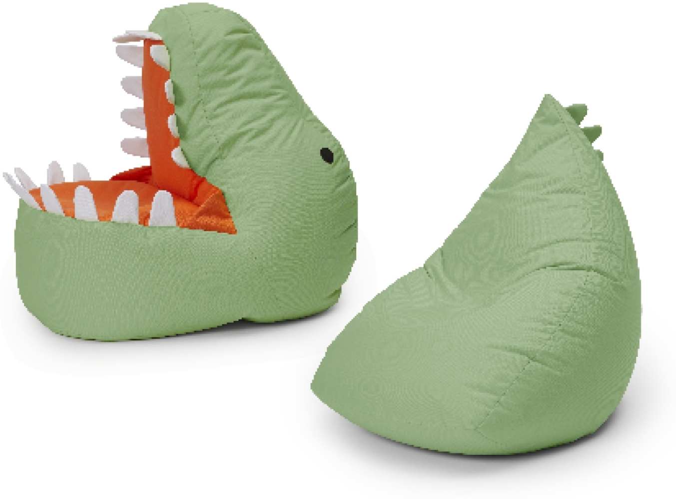 LUMALAND Kindersitzsack-Set "Dino" (2-tlg.) - indoor & outdoor - Pastell Grün Bild 1