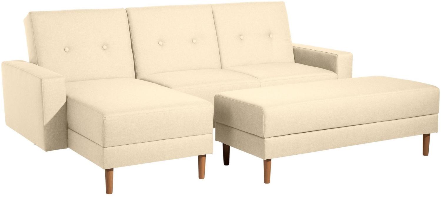 Schlafsofa Kaula Bezug Flachgewebe Erle natur / beige 23015 Bild 1