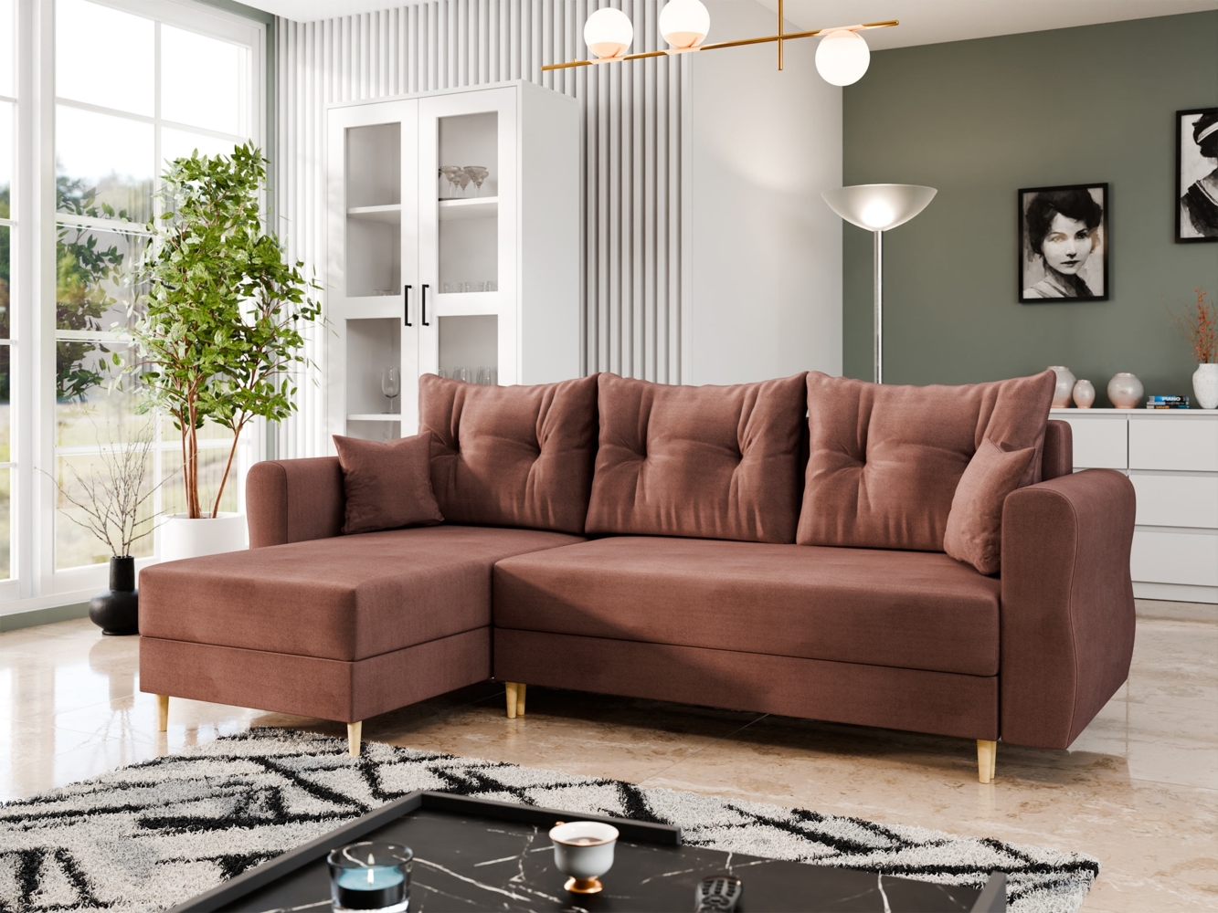 Ecksofa Zyruno L (Farbe: Manila 29) Bild 1