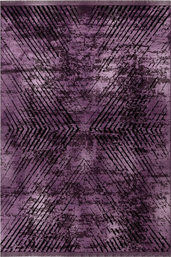 Kurzflor Teppich Emilia rechteckig - 120x170 cm - Violett Bild 1