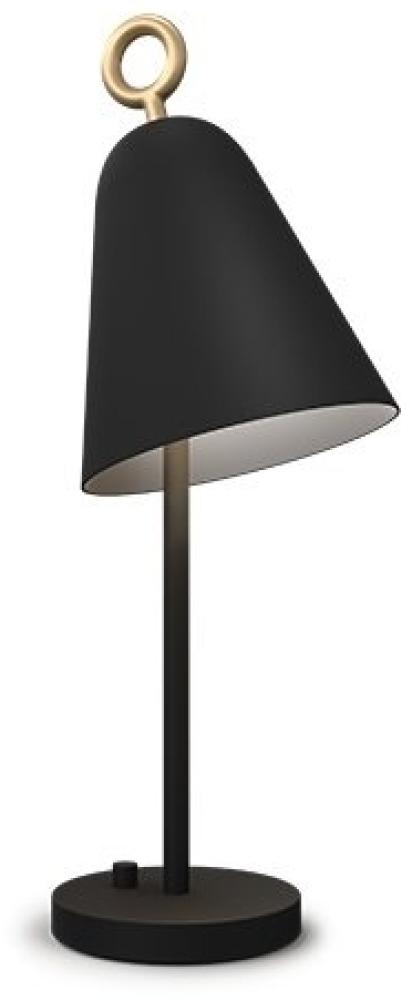 Herstal Leuchten Tischleuchte Bella Schwarz 58cm E14 Bild 1