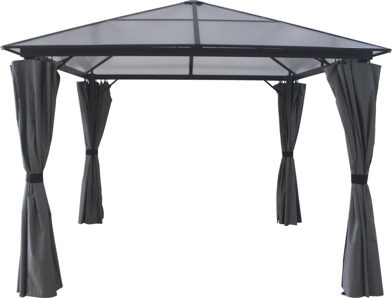 Primaster Pavillon Boston Gartenpavillon 295x295cm UV-Schutz 50+ schwarz Bild 1