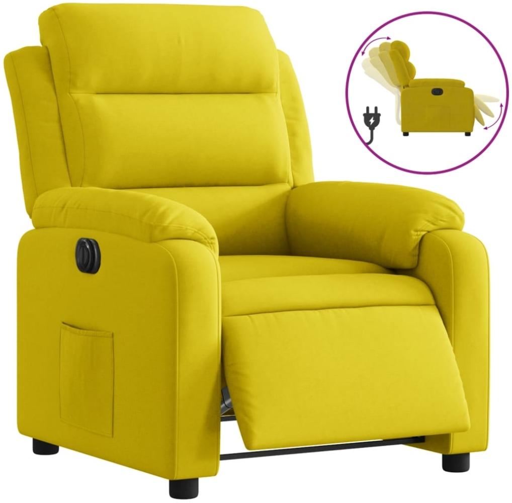 vidaXL Relaxsessel Elektrisch Gelb Samt 3205077 Bild 1