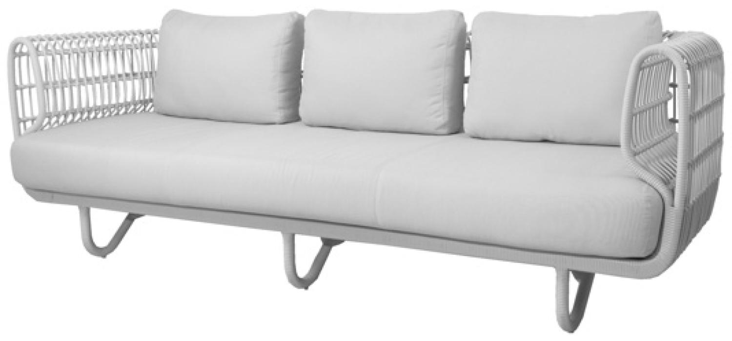 Cane-Line Nest 3-Sitzer Sofa inkl. Kissensatz 57523WSW Bild 1