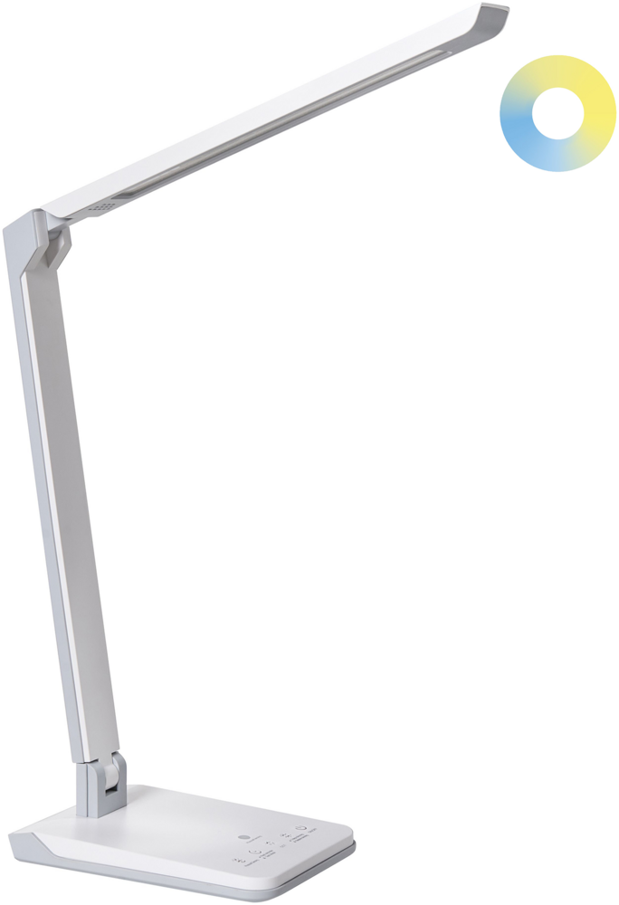 LED Schreibtischlampe PICTOR mit Dimmer Weiß Bild 1