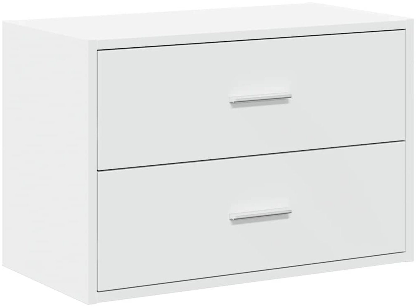 vidaXL Schrank mit 2 Schubladen Weiß 60x31x40 cm Holzwerkstoff 858821 Bild 1