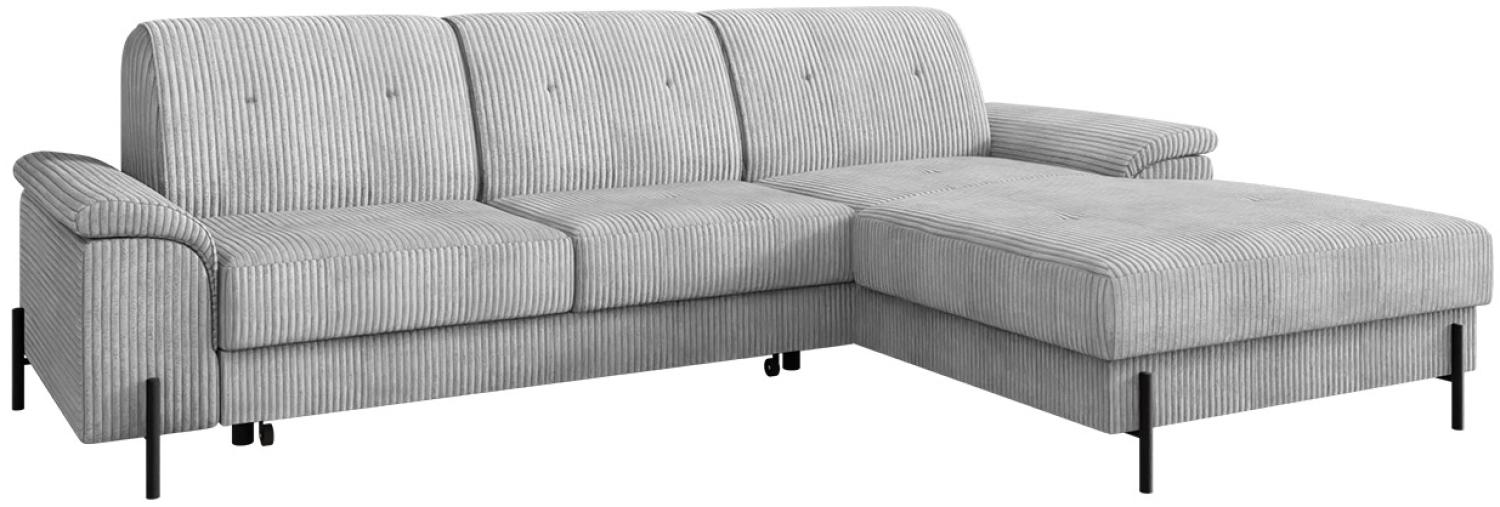 Ecksofa Eztano Cord (Farbe: Poso 110, Seite: Rechts) Bild 1