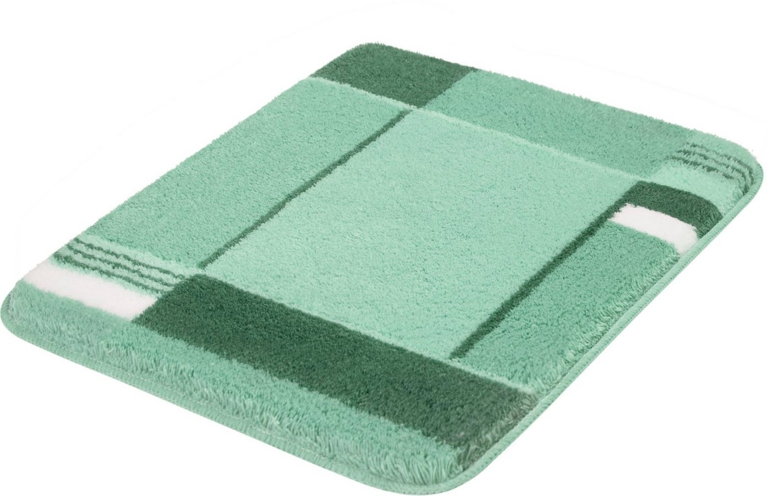 Kleine Wolke Badematte Padova, Höhe 20 mm, rutschhemmend beschichtet, fußbodenheizungsgeeignet, Kunstfaser, rechteckig, Badteppich, modernes Design, waschbar, Kundenliebling Bild 1
