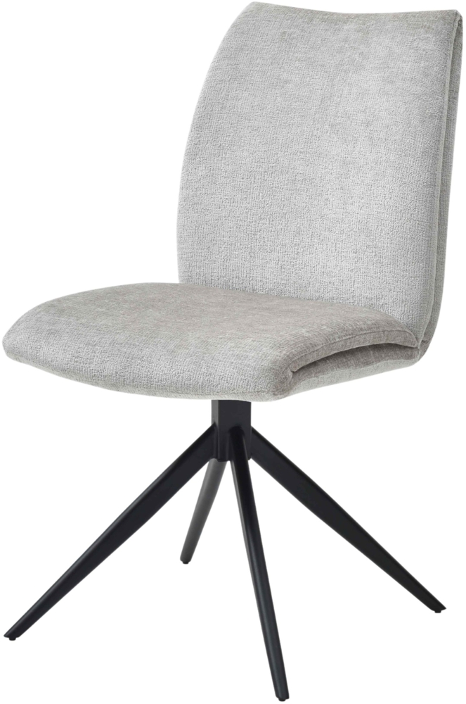 Bisley Easy Meet F Besucherstuhl ohne Armlehne, Polsterstuhl in portland hellgrau- Stuhl bis 120 kg belastbar & 360° drehbar, Esszimmerstühle, Konferenzstuhl, Bistrostuhl für Esszimmer, EMF-744 Bild 1