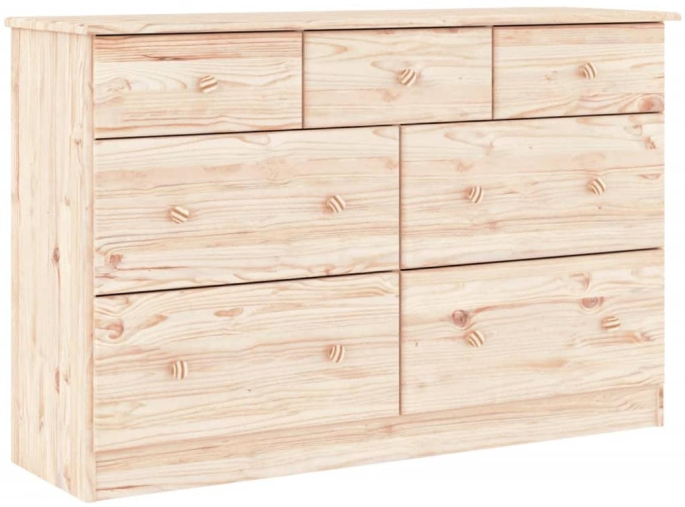 vidaXL Kommode ALTA 112x35x73 cm Massivholz Kiefer 353919 Bild 1