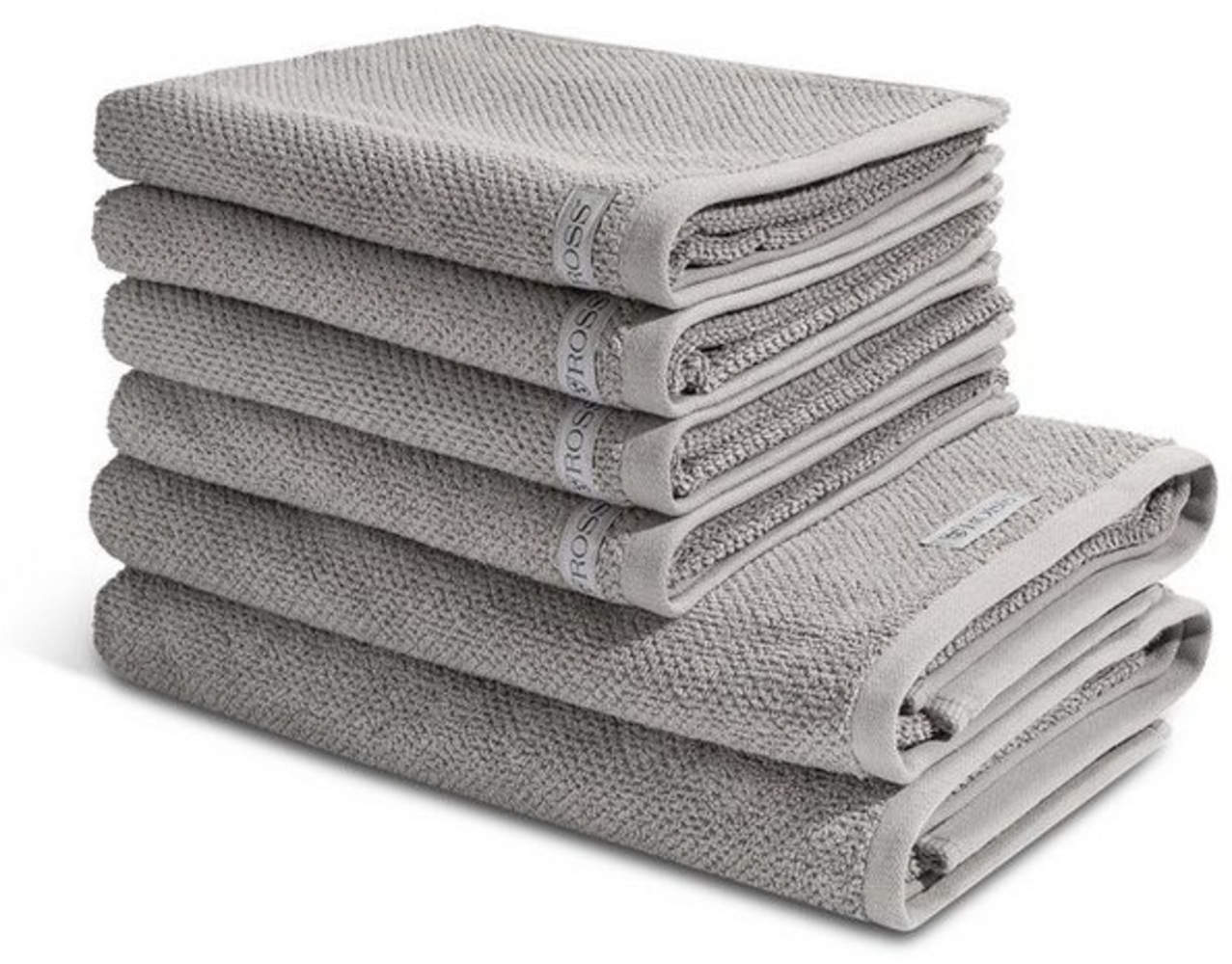 ROSS Handtuch Set Selection - Organic Cotton, Walkfrottee (Spar-Set, 6-St), 4 X Handtuch 2 X Duschtuch - im Set - Baumwolle - Saugstark Bild 1