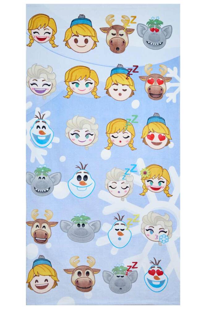 Disney Frozen Handtuch Emojis 70 x 140 cm, 100% Baumwolle Bild 1