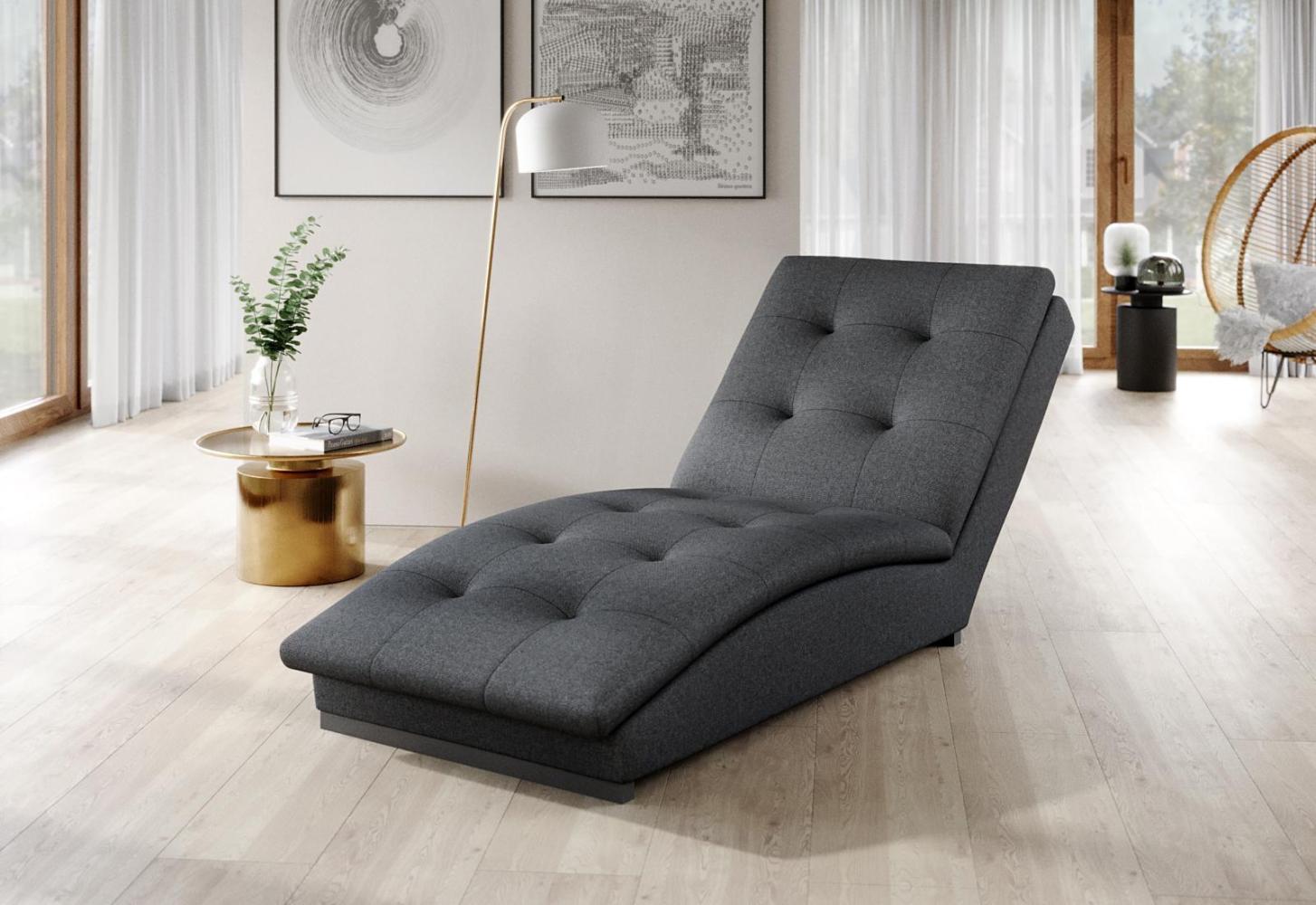 Wohnideebilder Doro Dunkelgrau Chaiselongue CH-DOR-06SO Bild 1