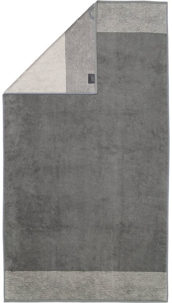 Cawö Luxury Home Handtücher Two-Tone 590 77 Schiefer Anthrazit 80 x 150 cm Bild 1