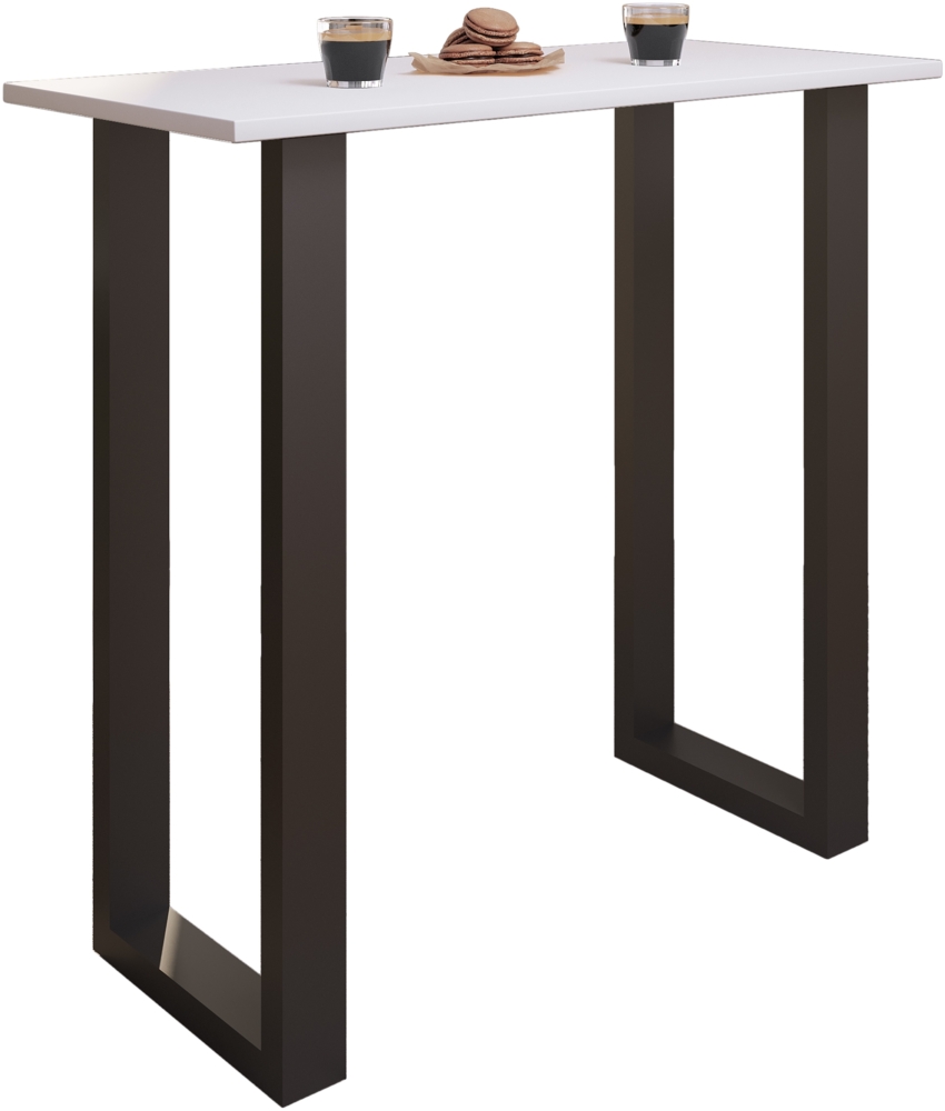 VCM Bartisch Xona 920123 Schwarz / Weiß H. 102 x B. 110 x T. 50 cm Bild 1