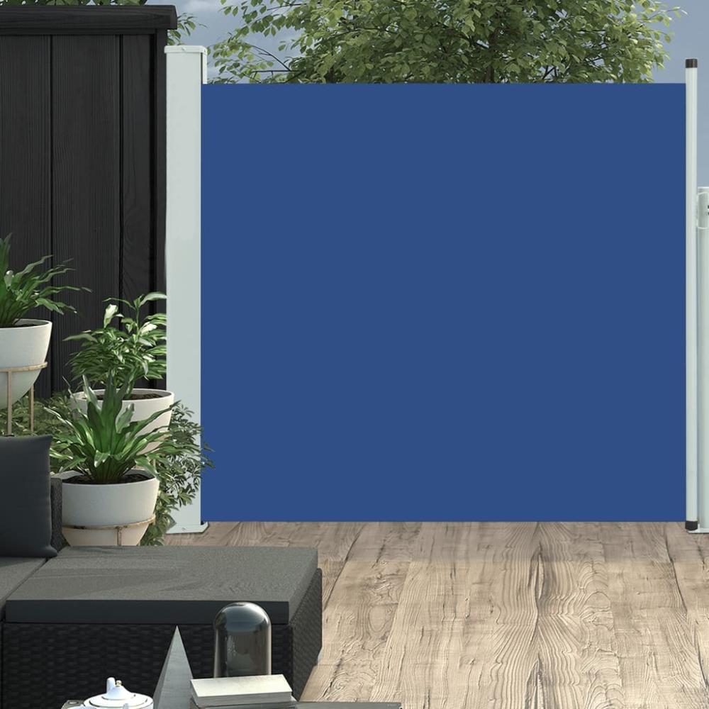 vidaXL Ausziehbare Seitenmarkise 170×300 cm Blau 48366 Bild 1