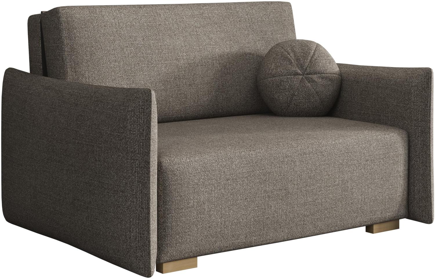 Sofa Viva Glov II mit Schlaffunktion, 2 Sitzer Schlafsofa mit Bettkasten (Farbe: Soul 04) Bild 1