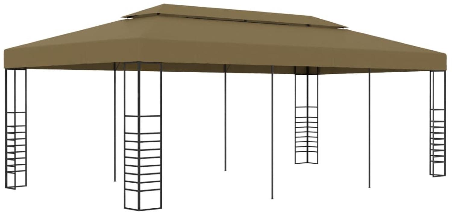 vidaXL Gartenpavillon 6x3x2,7 m Taupe 180 g/m² 312230 Bild 1