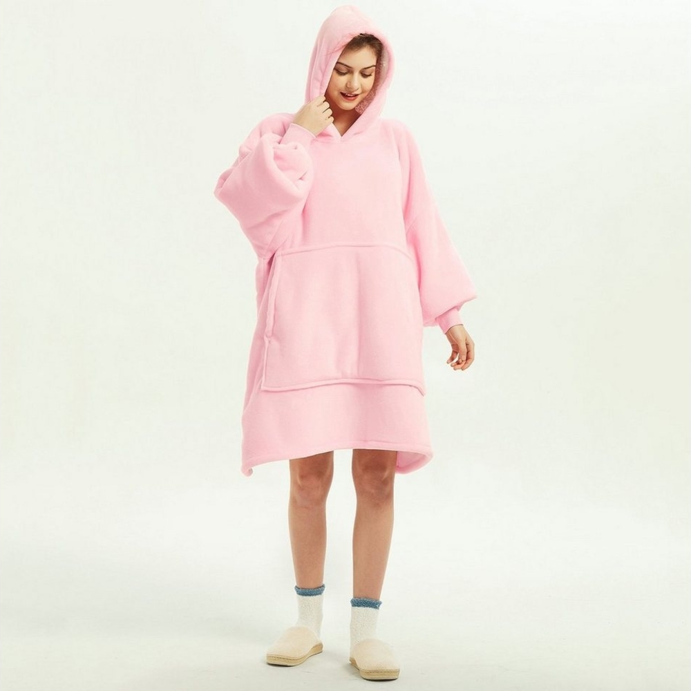 Wohndecke Übergroße Hoodie Fuzzy Blanket, Super weiche, Gemütliche warme, Sunicol, komfortable Riesen-Hoodie, Riesenpullover mit großer Fronttasche Bild 1