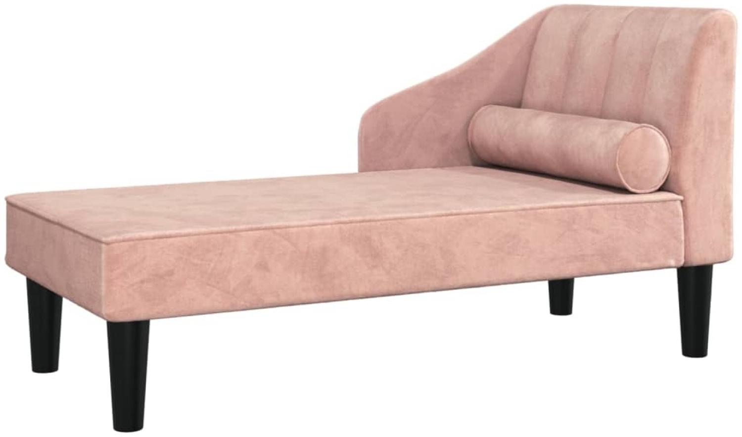 vidaXL Schlafsofa 2-Sitzer Rosa Samt [340718] Bild 1