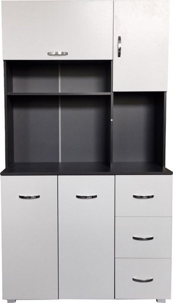 HTI-Living Hochschrank Küchenschrank Grau/Weiß Blanca (Stück, 1-St, 1 Schrank) Küchenbuffet Bild 1