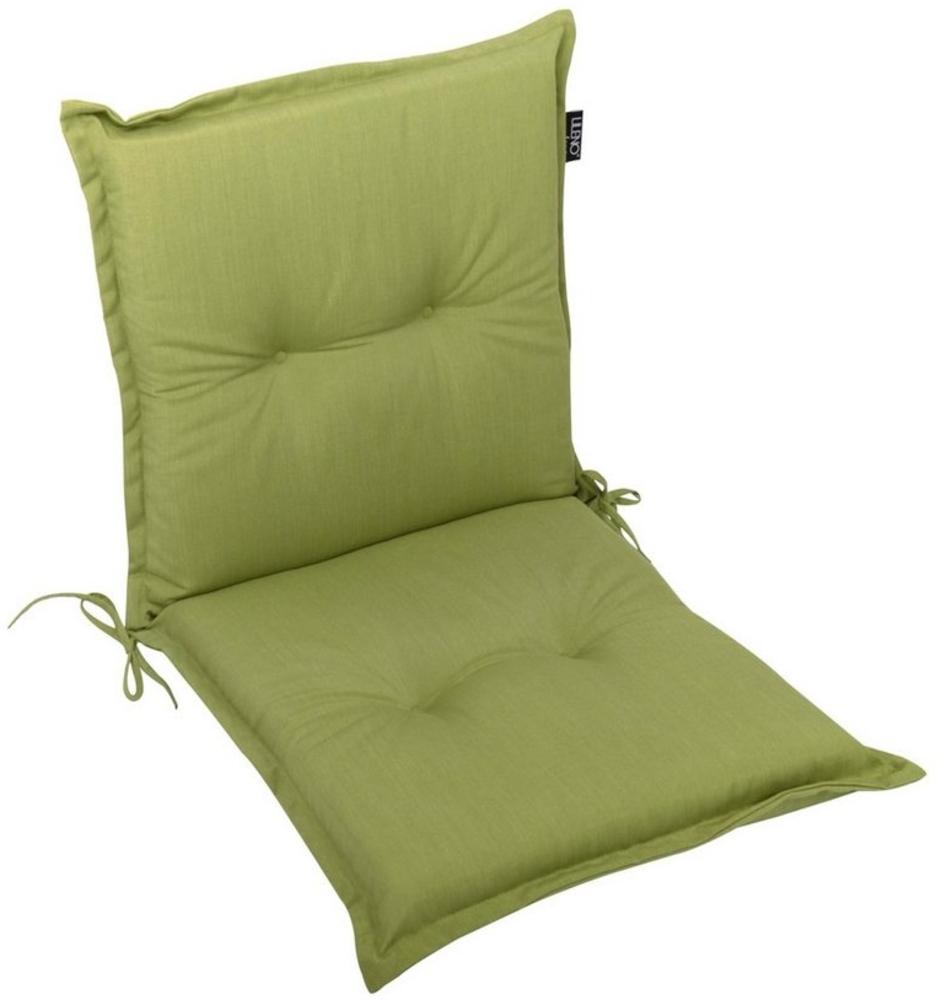 LILENO HOME Polsterauflage Gartenstuhl Niedriglehner Auflage, bequeme Sitzauflage für Gartenmöbel, (1 St, 1er Set), Polsterauflage Grün, Sitzpolster für Klappstühle Bild 1