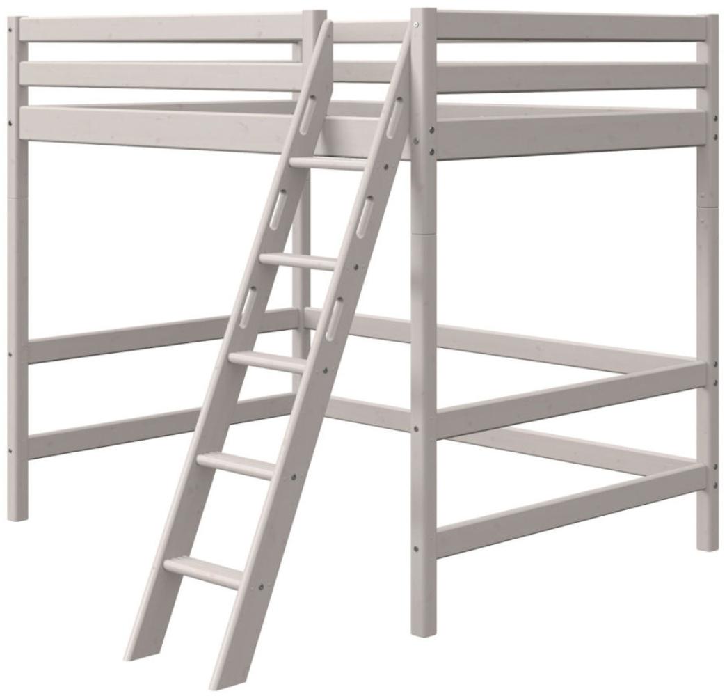 Flexa Classic Hochbett mit schräger Leiter Grau Bild 1