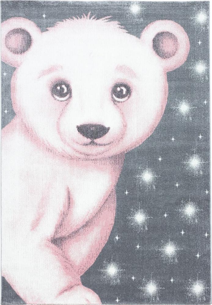 Kinder Teppich Bianca Läufer - 80x150 cm - Pink Bild 1