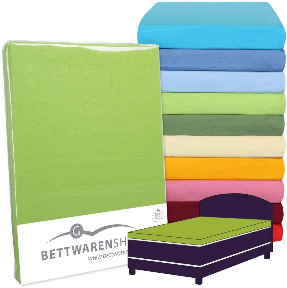 BettwarenShop Topper Spannbettlaken Hausmarke Vario|90x190 - 100x220 cm| weiss Bild 1