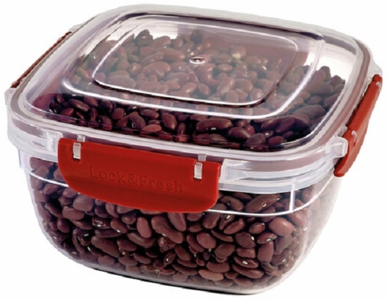 MICHELINO Frischhaltedose Lebensmitteldose Vorratsdose Serie Nora 1500 ml Rot Bild 1