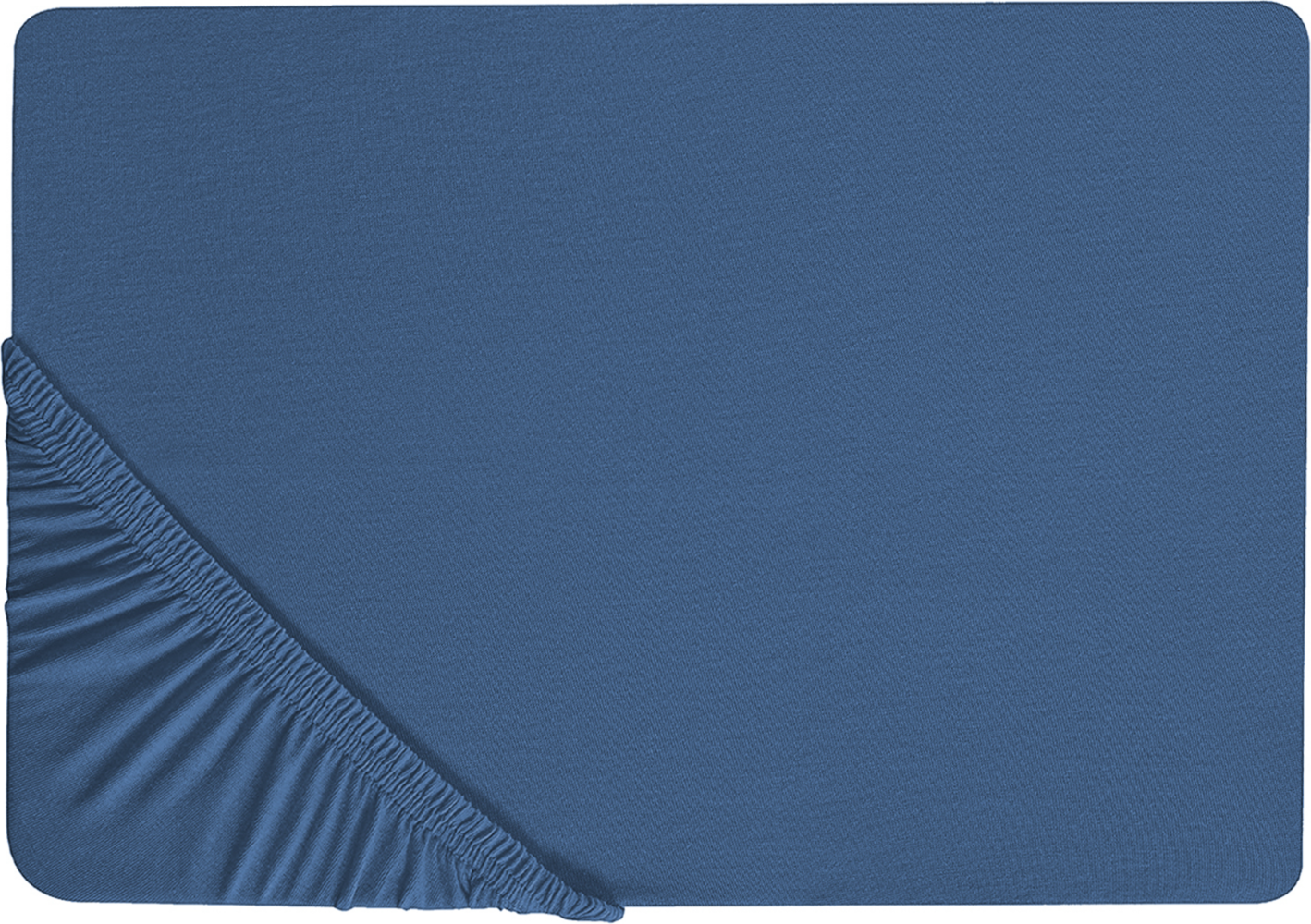 Spannbettlaken JANBU Baumwolle 90x200 cm Marineblau Bild 1