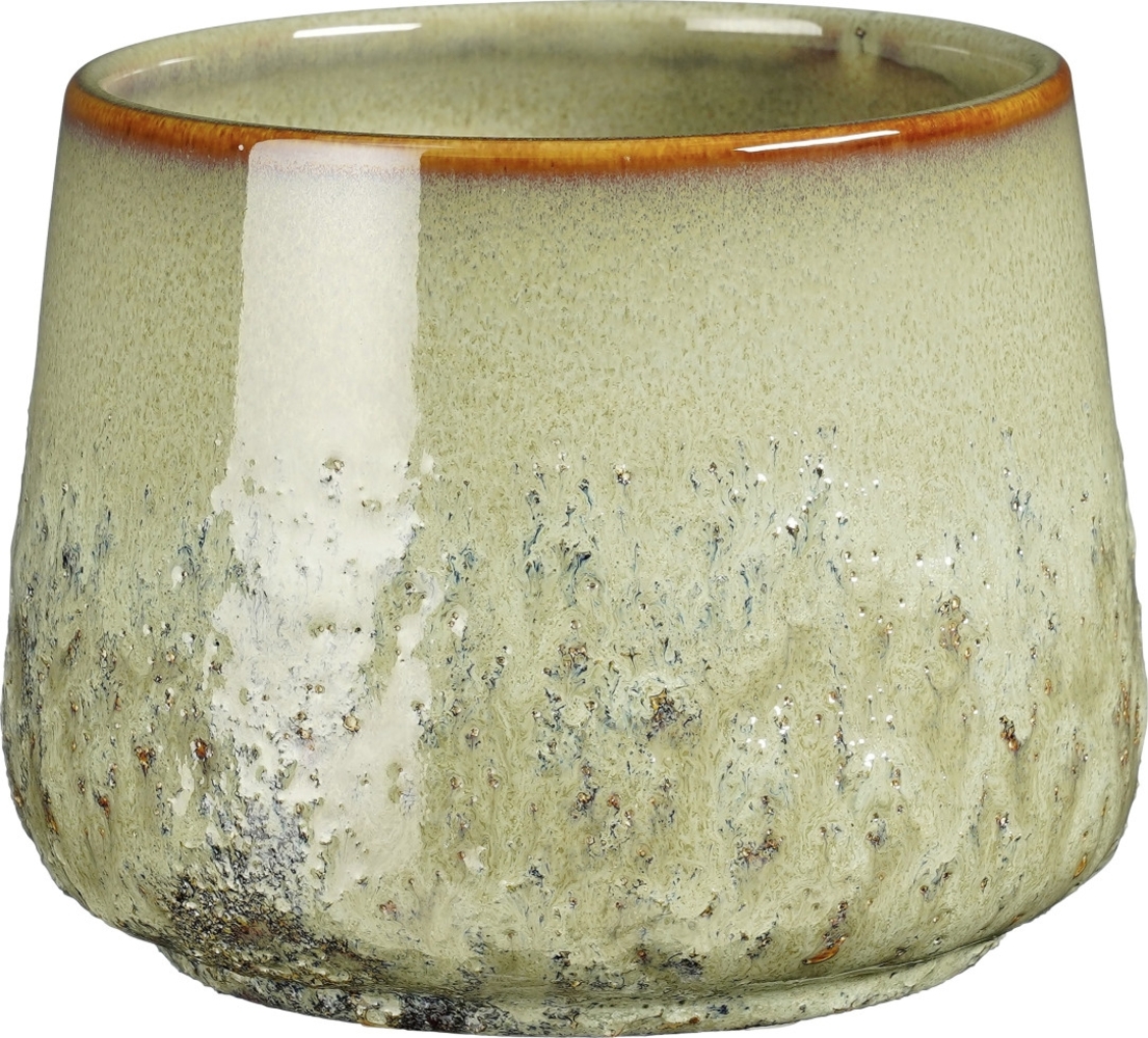 Mica Decorations Topf Mylo ceramic 11 x 13,5 cm grün Bild 1