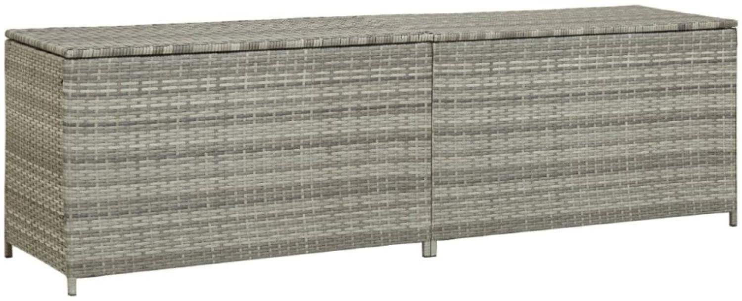 vidaXL Gartenbox Poly Rattan 200x50x60 cm Grau 46476 Bild 1