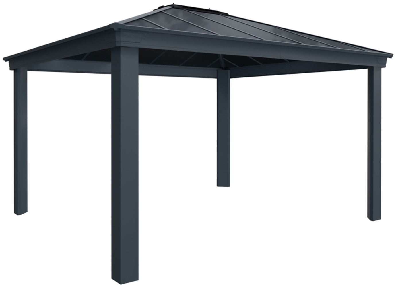 Palram - Canopia Aluminium Pavillon Dallas 4300 | Grau | 364x426x296 cm Bild 1