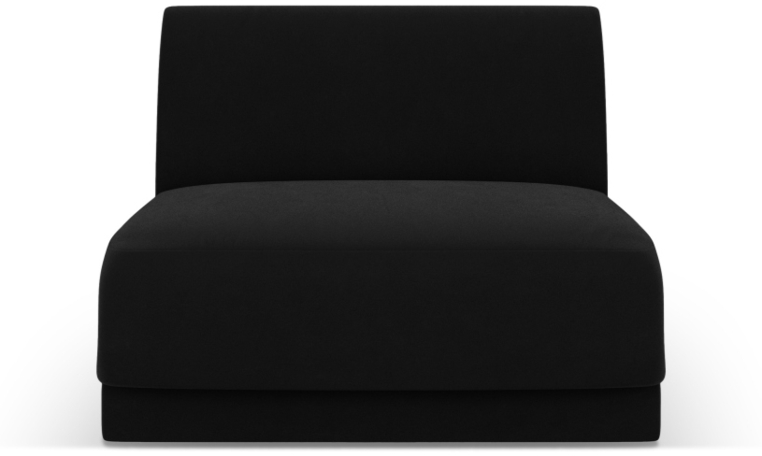 Micadoni Modul Armlos Miley Samtstoff Schwarz Bild 1