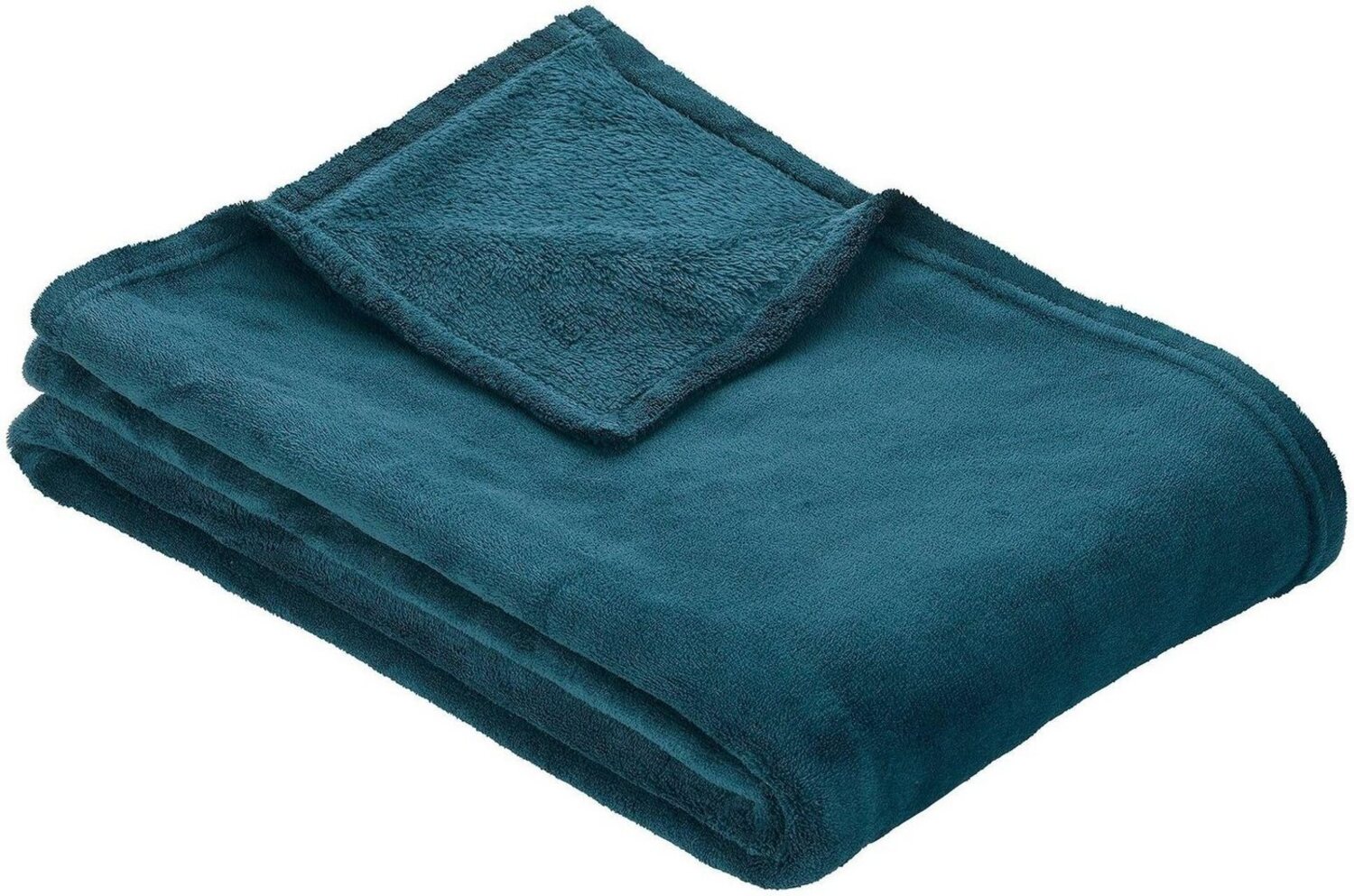 Wohndecke Uni Fleecedecke Olbia, IBENA, einfarbig schick, Kuscheldecke Bild 1