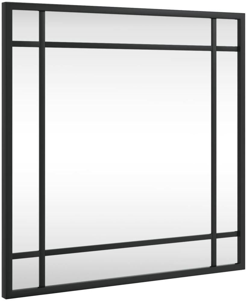 vidaXL Wandspiegel Schwarz 40x40 cm Quadratisch Eisen 358633 Bild 1