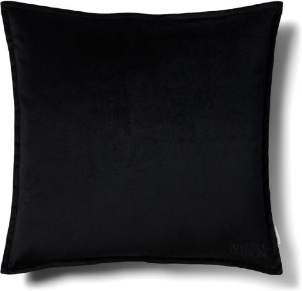 Riviera Maison Kissenbezug RM Velvet Schwarz (60x60cm) 516120 Bild 1