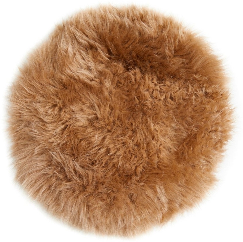 LUXOR living Stuhlkissen Sitzauflage Lammfell, Sitzauflage, rund oder eckig, echtes Lammfell, auch als 4er Set Bild 1