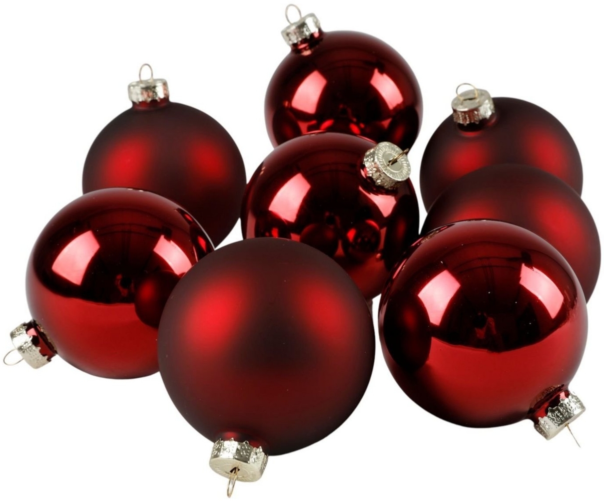 Weihnachtsbaumkugeln 12er-Set rot Christbaumkugel Baumschmuck 3cm Weihnachtsdeko Bild 1