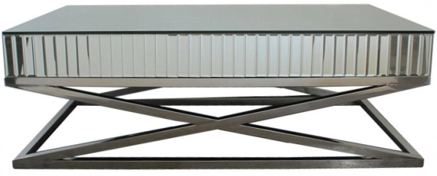 Gala Couchtisch Edelstahl Chrom silber Modern Bild 1