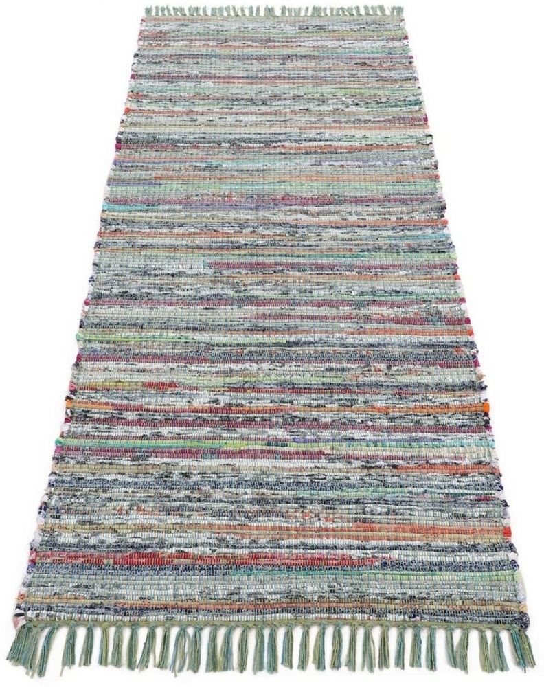 carpetfine Teppich Kelim Chindi, Wendeteppich, rechteckig, Höhe: 6 mm, handgewebt, Fleckerlteppich mit Fransen, auch vielen in Läufergrößen Bild 1