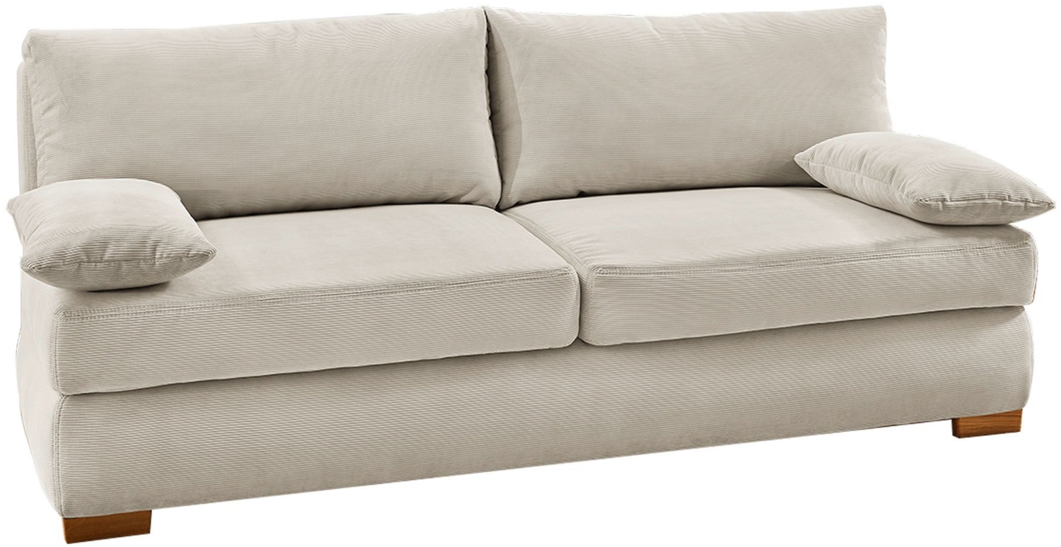 Schlafsofa Debby / Derby, Stoff, Beige, 201 x 88 x 110 cm Bild 1