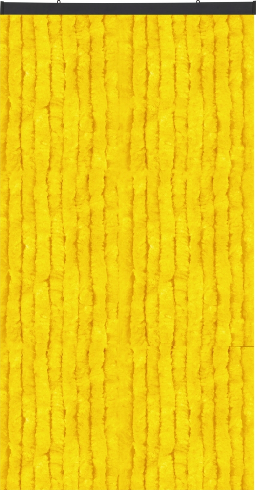 Flauschvorhang in Sondergröße - Türvorhang Breite: 140cm - Länge: 300cm, Gelb Bild 1