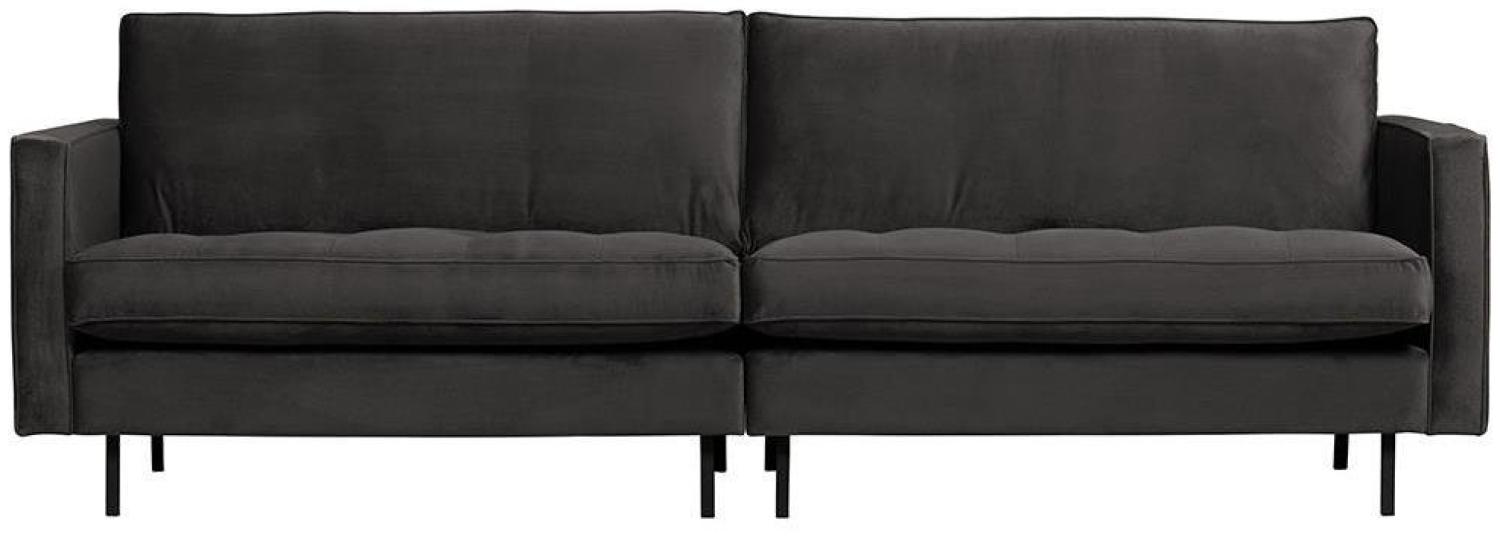 Sofa Rodeo Classic 3 Sitzer Samt, Anthrazit Bild 1