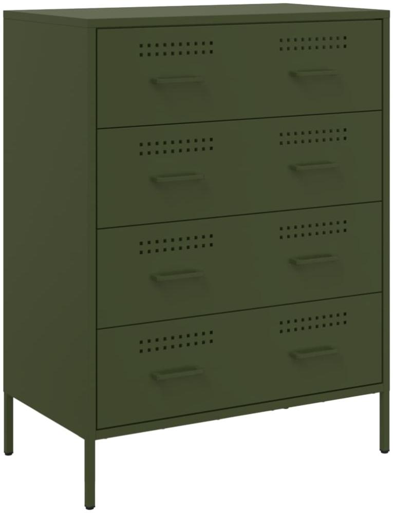 vidaXL Sideboard Olivgrün 68x39x89 cm Stahl 842986 Bild 1