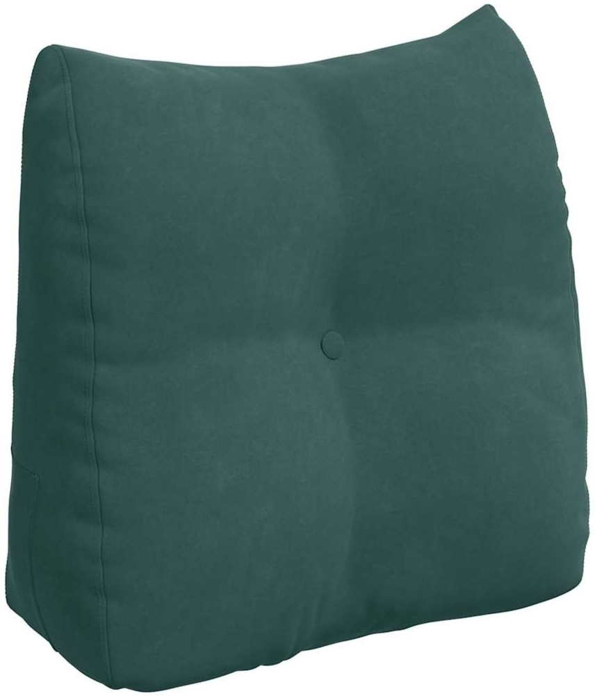 vidaXL Rücken Kissen Dunkelgrün 45 x 24 x 50 cm Samt 42014373 Bild 1